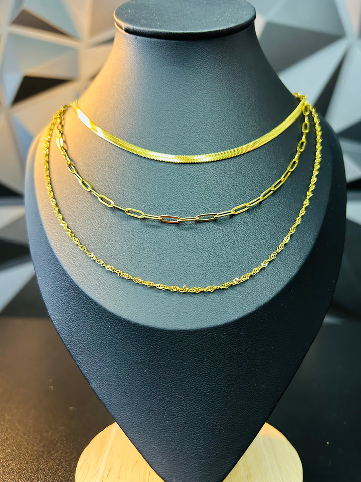 Collar en Cascada Triple