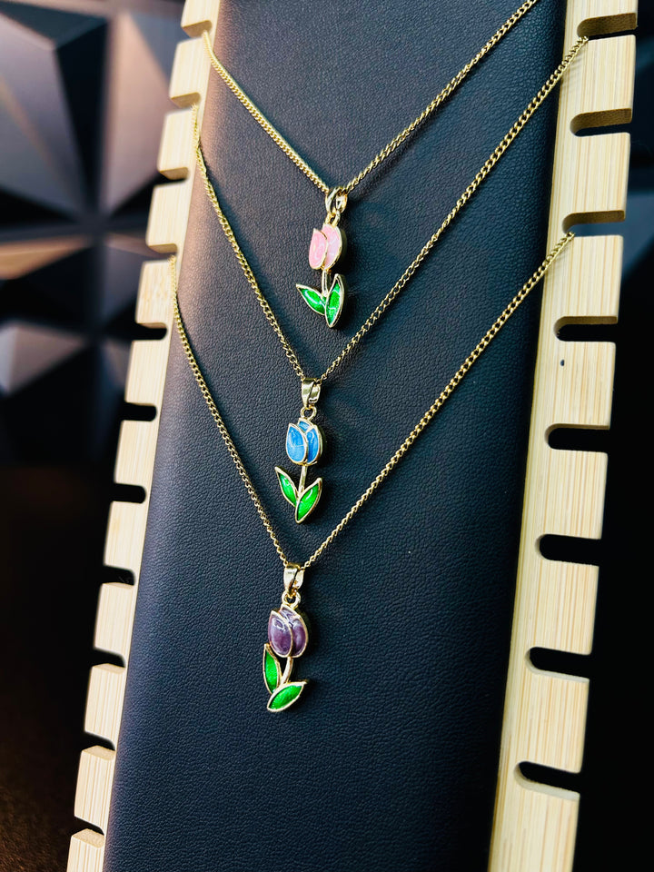 Collar de Flor Violeta