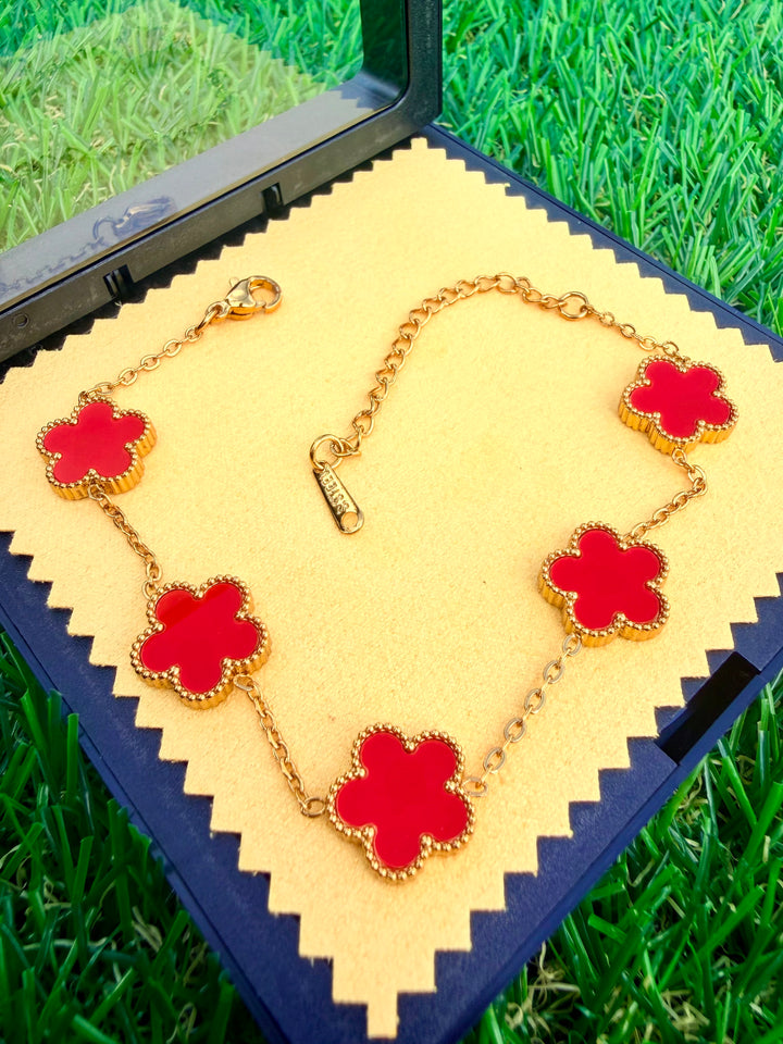 Pulsera Van Cleef Unisex Roja
