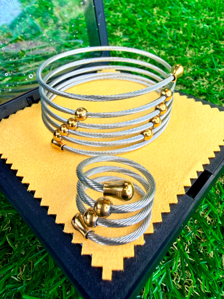 Set de Pulsera + Sortija Dobletono