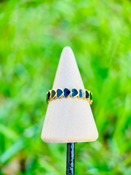 Sortija de Corazones Negros