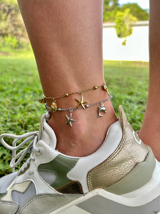 Tobillera de Mar Oro