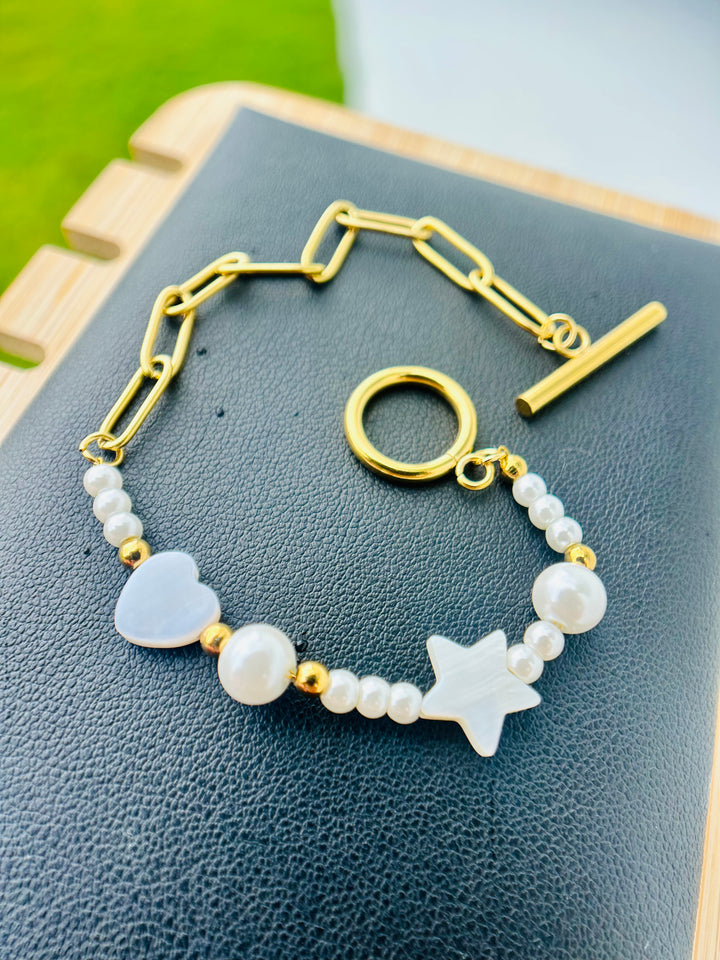Pulsera con perlas