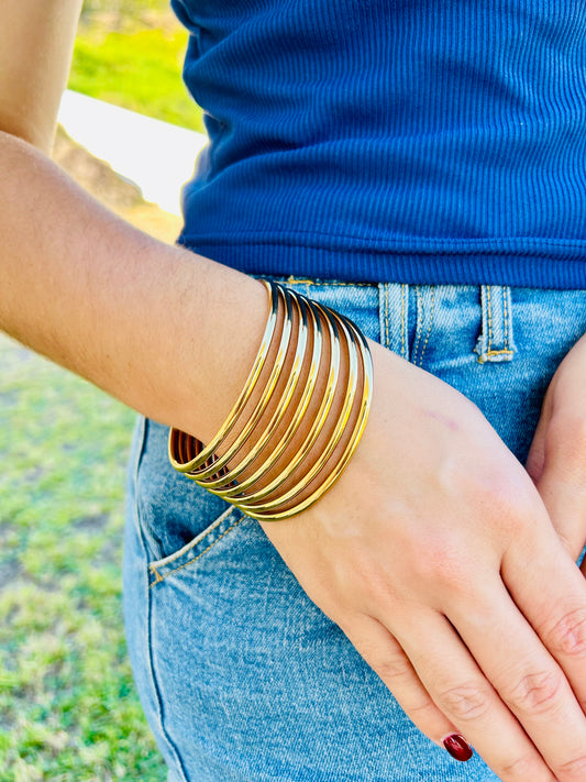 Pulseras Bangles Oro