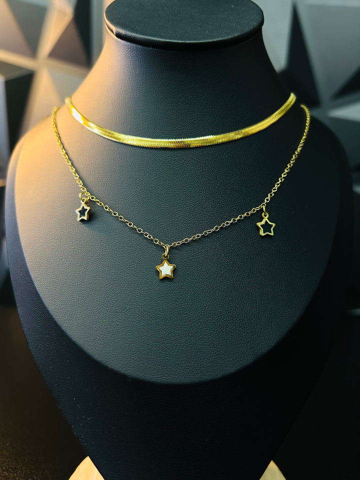 Collar Doble de Estrellas