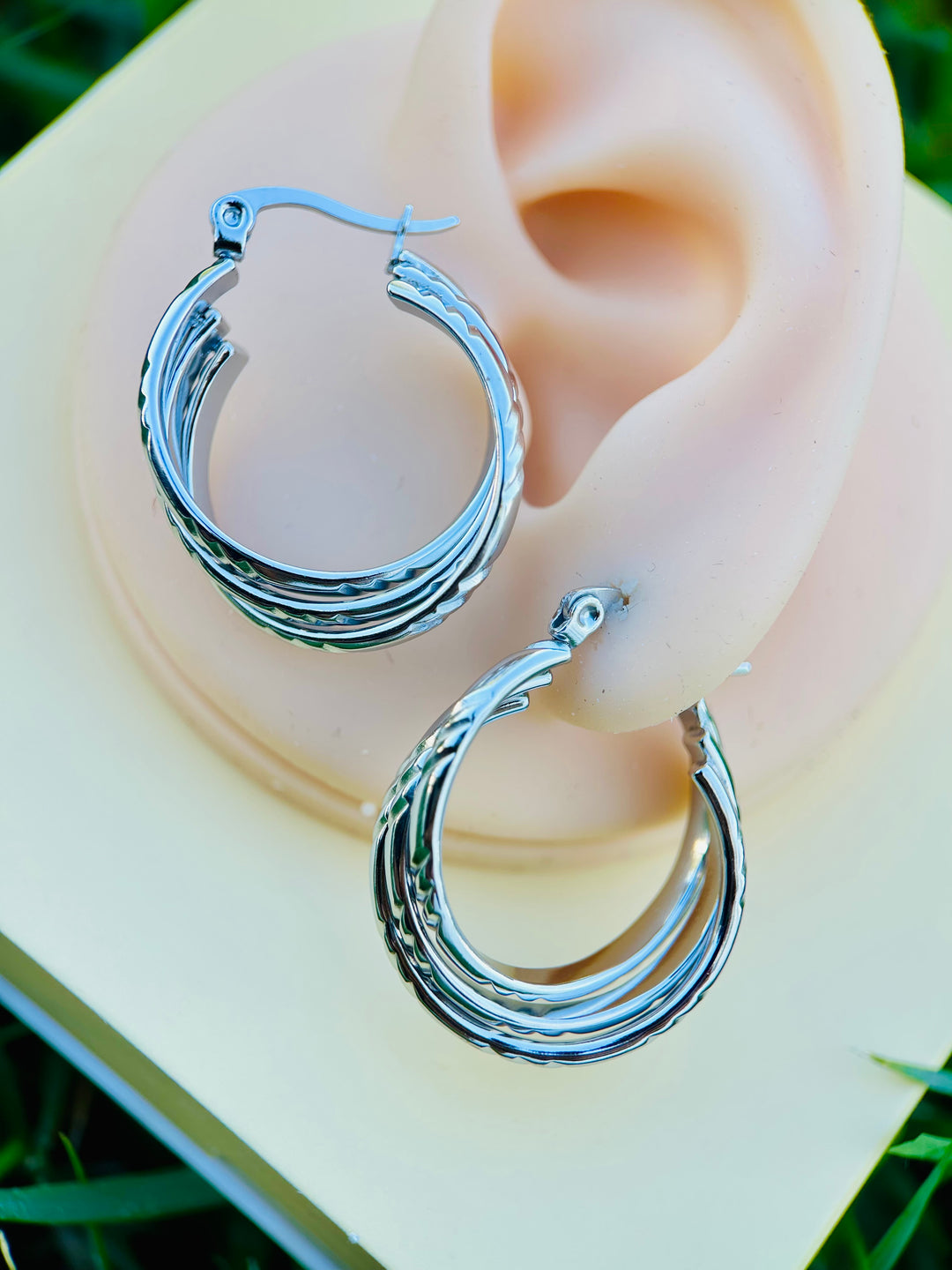 Pantallas Argollas Triple Plata