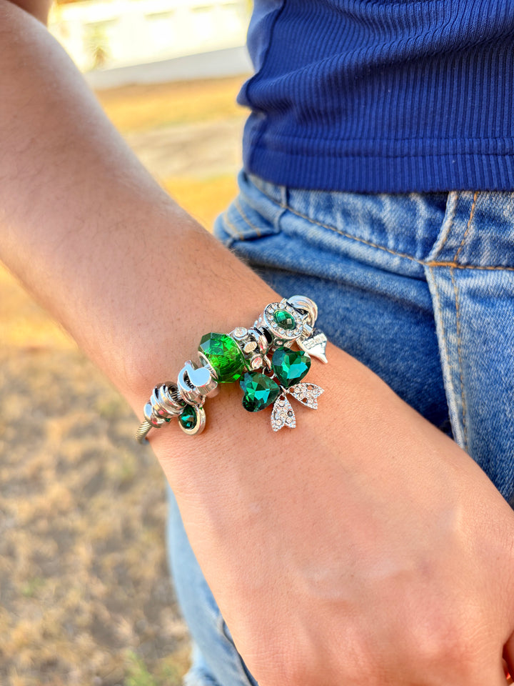 Pulsera de Charms Verde