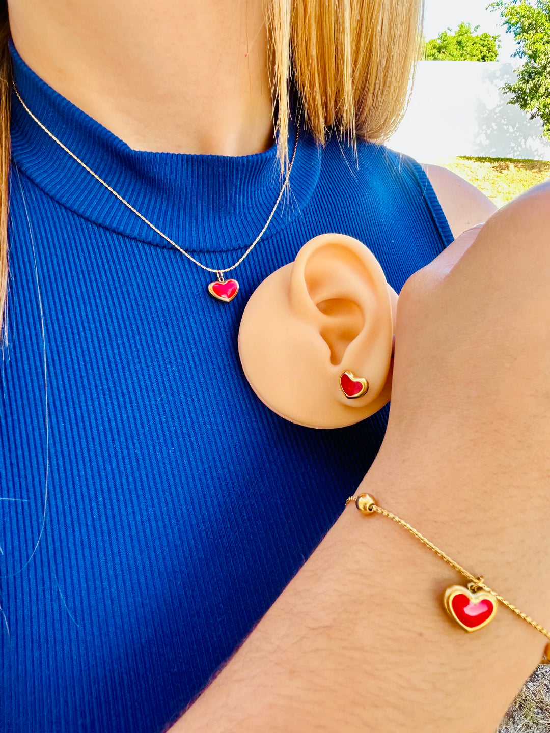 Set de Corazon Rojo