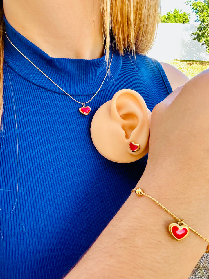 Set de Corazon Rojo