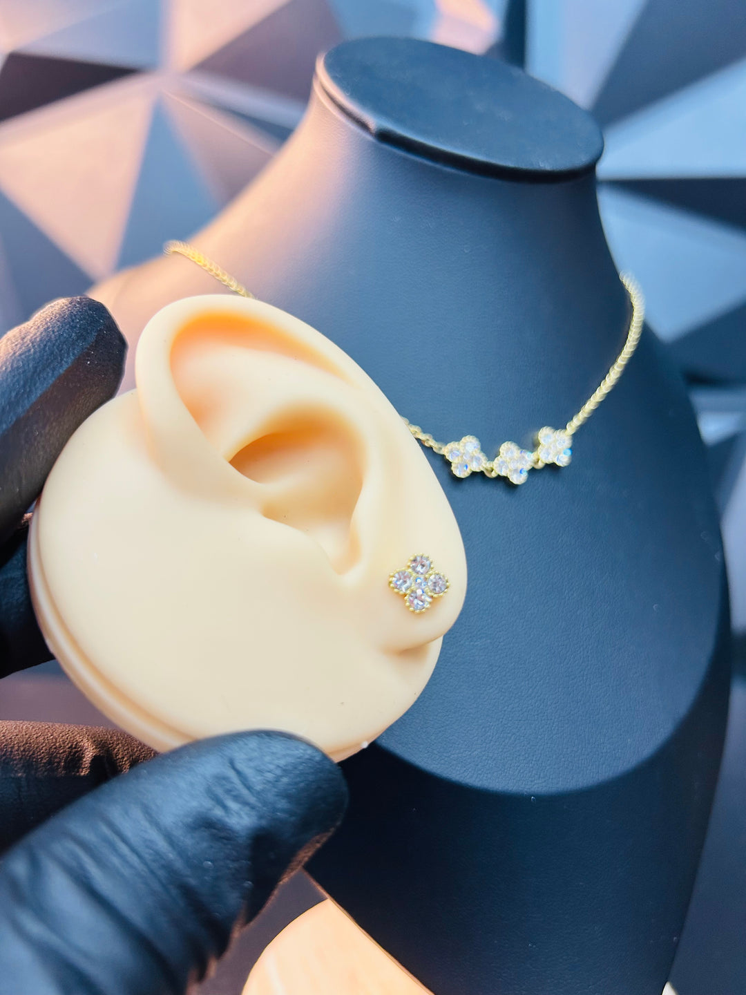 Set Van Clef piedra Blanca