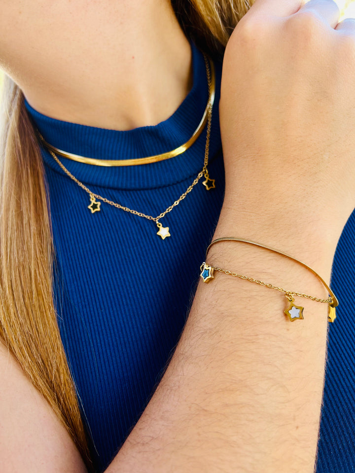 Collar Doble de Estrellas