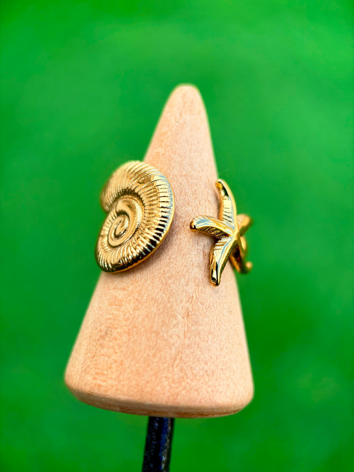 Sortija de Caracol & Estrella