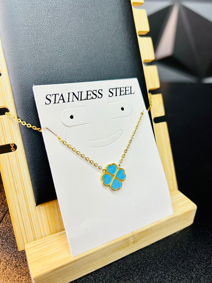 Collar de Corazones Azul