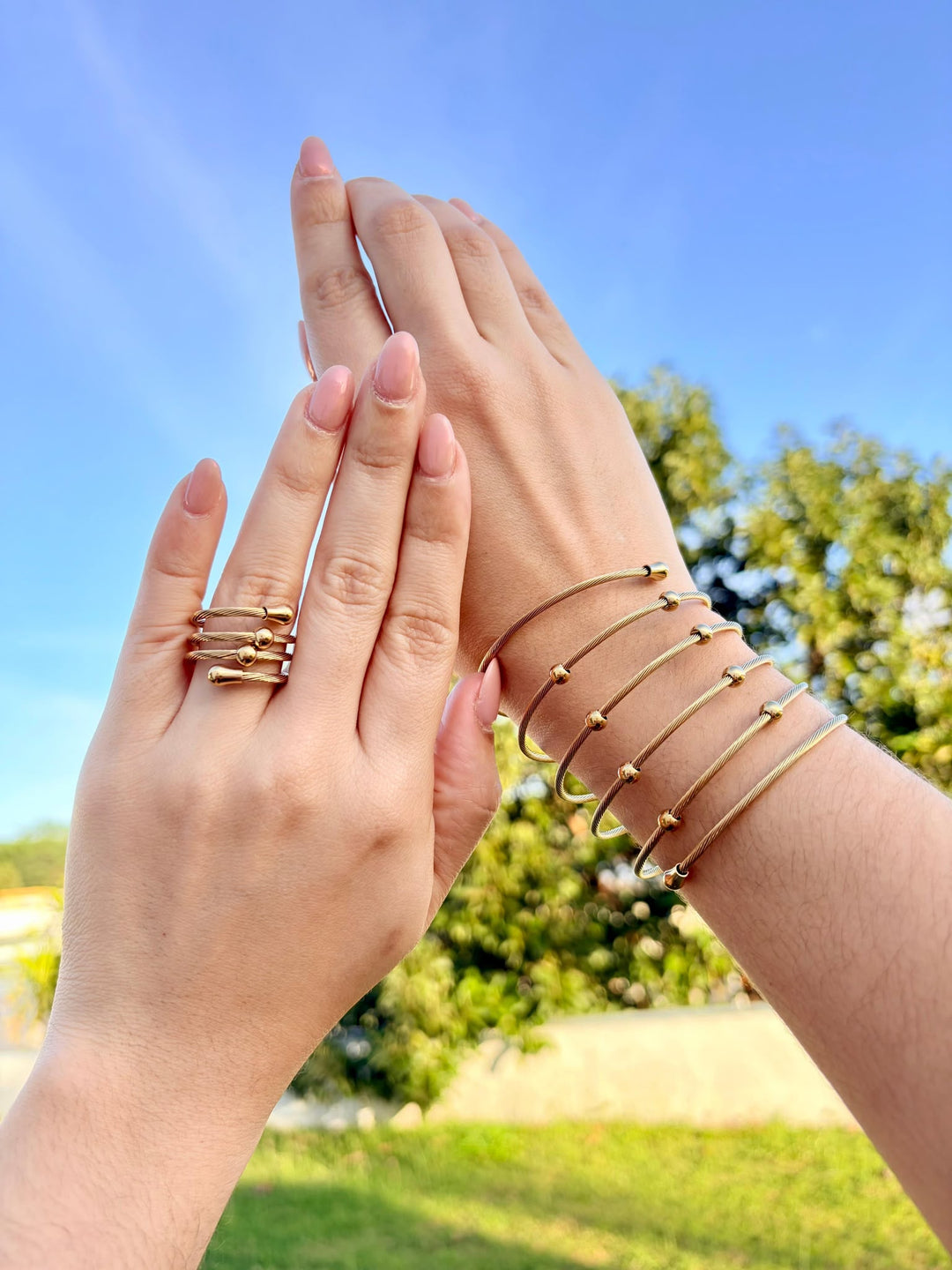 Sets de Pulsera + Sortija Oro