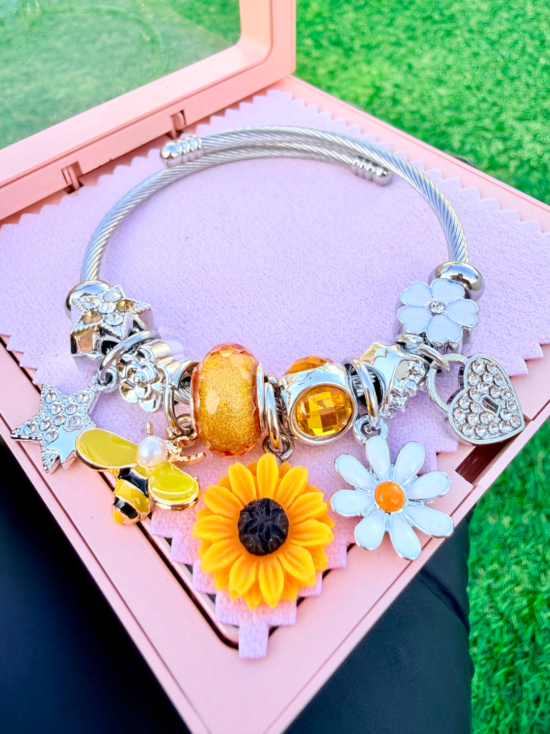 Pulsera de Charms de Girasol