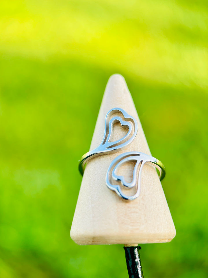 Sortija de corazon Plata
