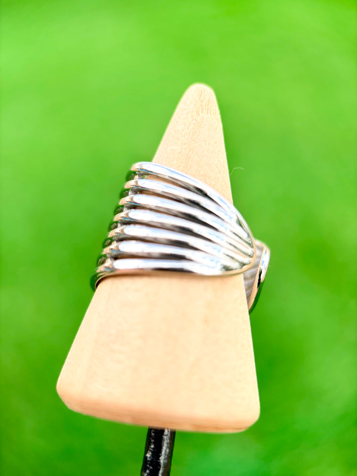 Sortija Ajustable Fashion Plata