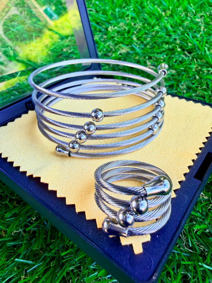 Set de 2 piezas Plata