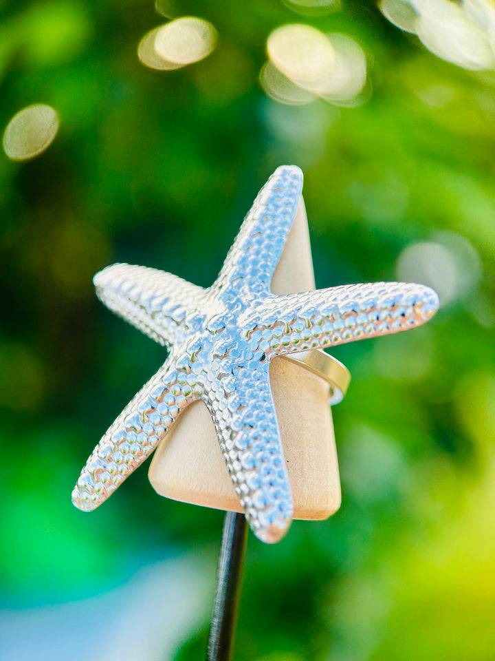 Sortija de Estrella de Mar Plata