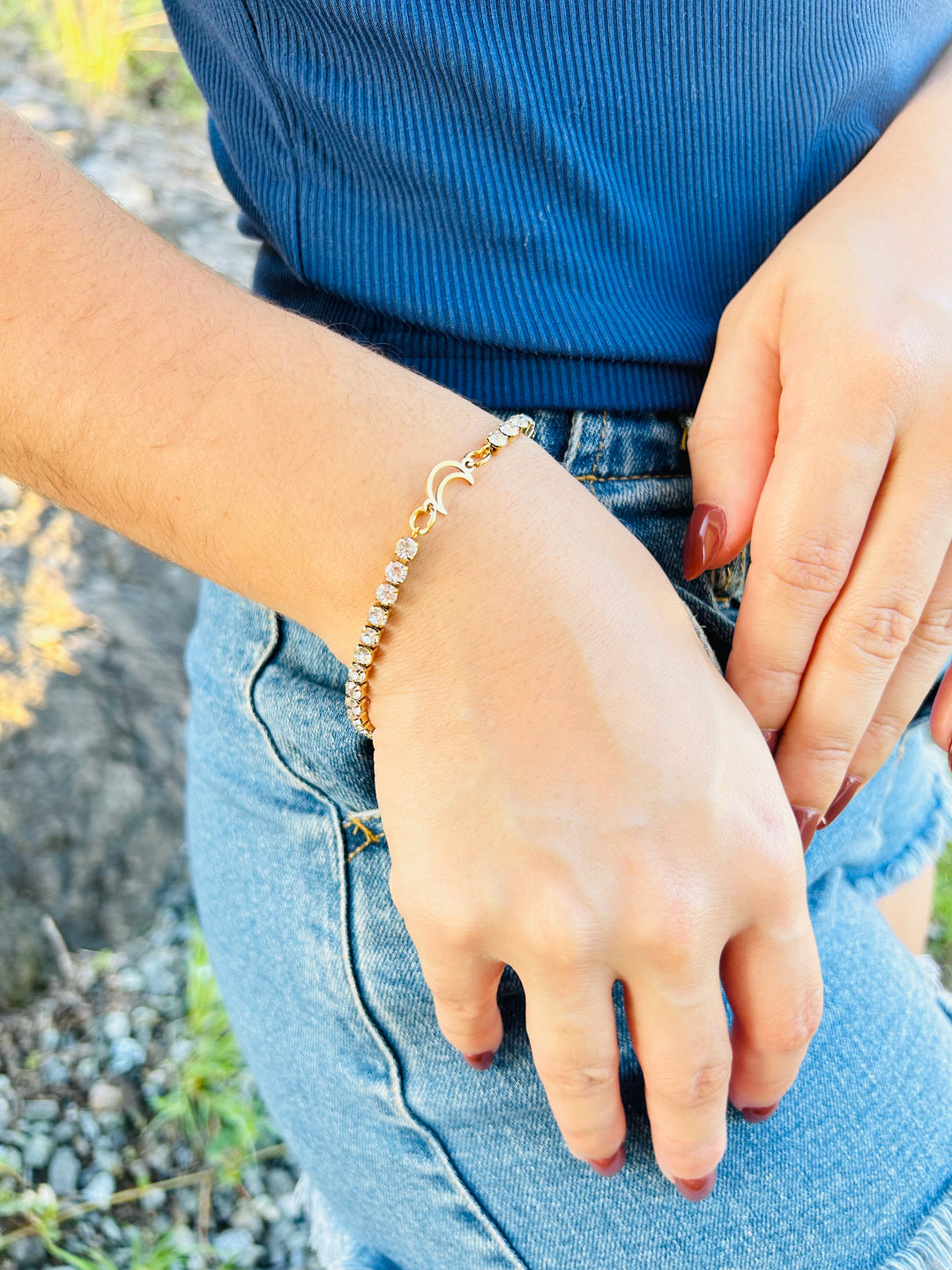 Diamond Moon Bracelet