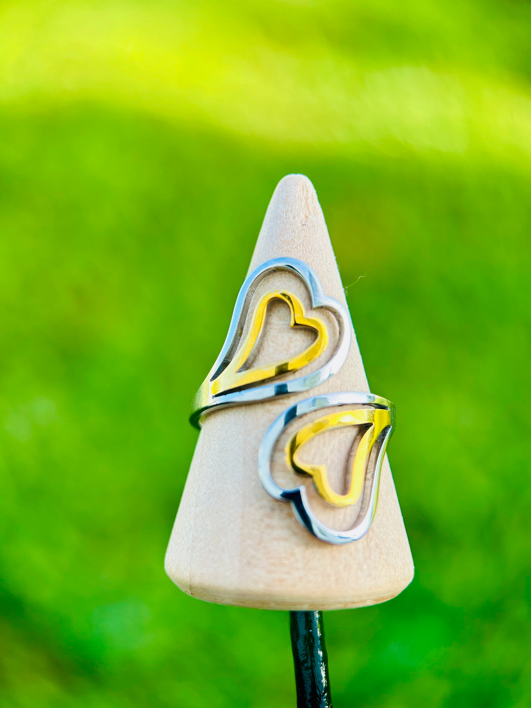 Sortija de Corazon DobleTono