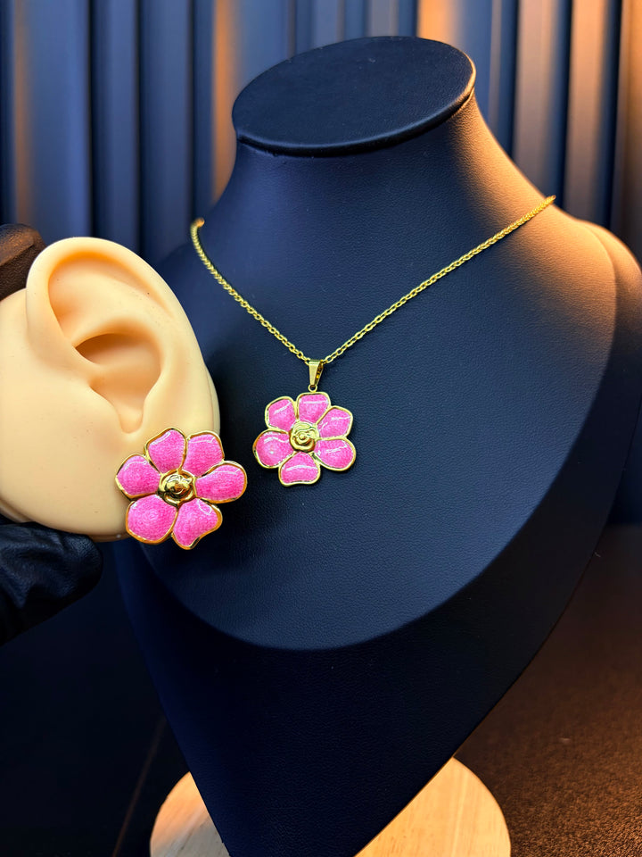 Set de flores Rosa  Fucsia