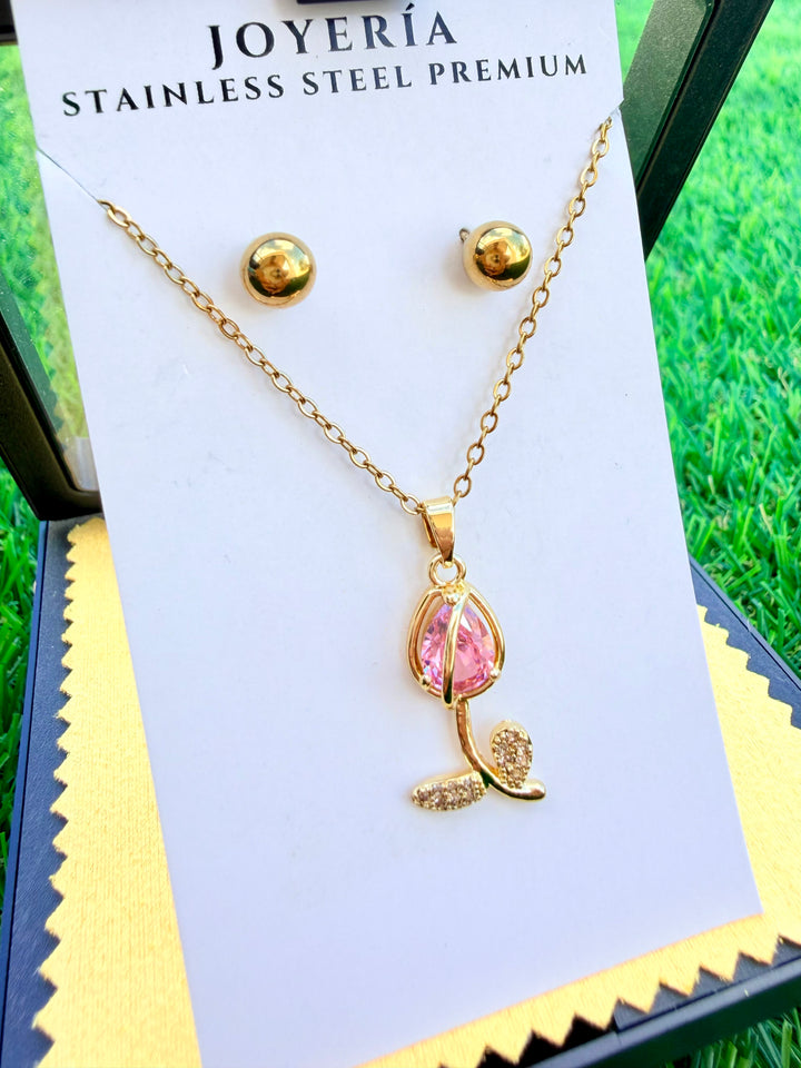 Set de Tulipam Rosa