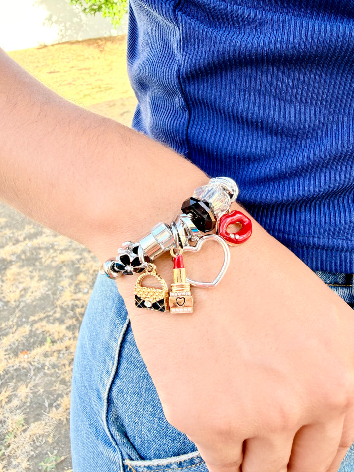Pulsera de Charms Negra