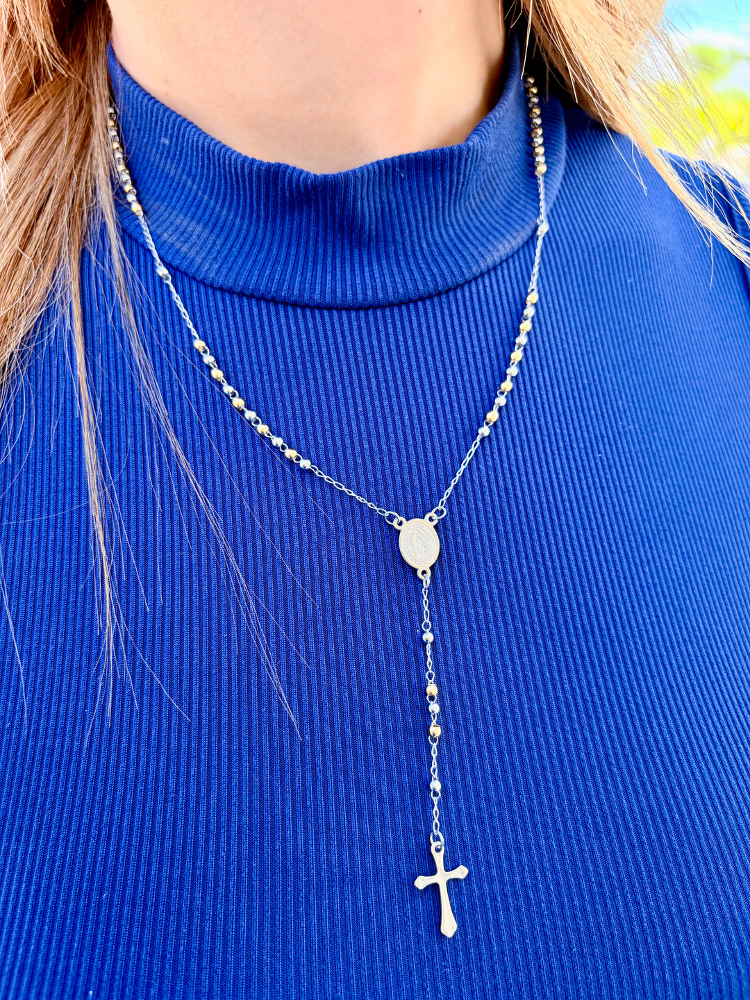 Rosario Doble Tono UNISEX