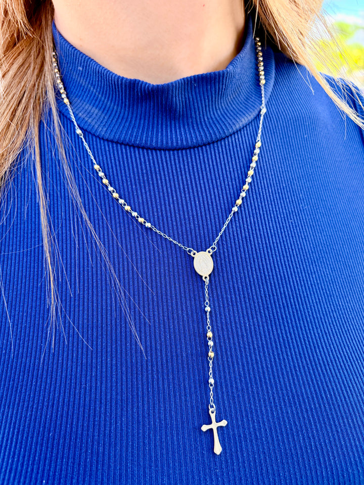 Rosario Doble Tono UNISEX