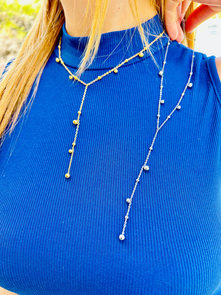 Collar de bolitas Oro